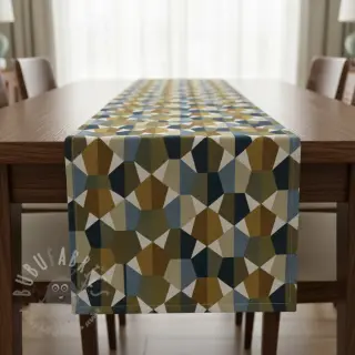 Dekorationstyg jacquard Mustang blue