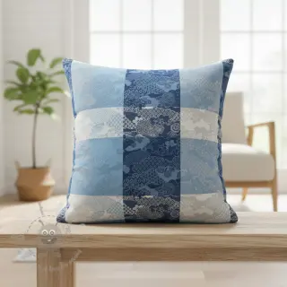 Dekorationstyg FRENCH TABLE CLOTH JACQUARD Niwa allover indigo