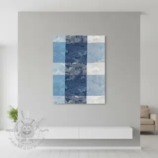 Dekorationstyg FRENCH TABLE CLOTH JACQUARD Niwa allover indigo