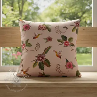 Dekorationstyg Floral Kolibri Art digital print