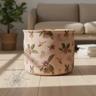Dekorationstyg Floral Kolibri Art digital print