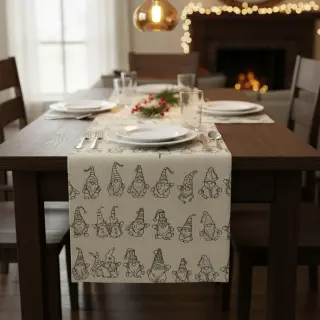 Dekoračná látka Linenlook premium Tomte Jolly Line