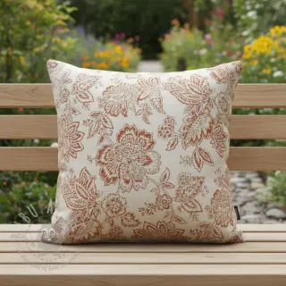Dekorationstyg Ceylan terracotta