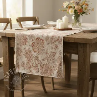 Dekorationstyg Ceylan terracotta