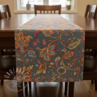 Dekorationstyg jacquard Inaya ciel