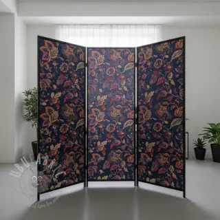 Dekorationstyg jacquard Inaya bleu