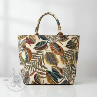 Dekorationstyg jacquard Cacao allover multico