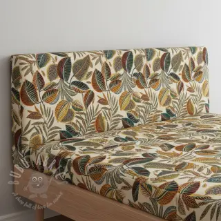Dekorationstyg jacquard Cacao allover multico
