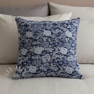 Dekorationstyg jacquard Draco indigo