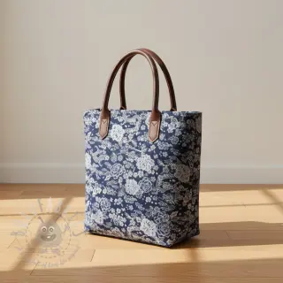 Dekorationstyg jacquard Draco indigo
