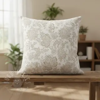 Dekorationstyg jacquard Jacobean lin