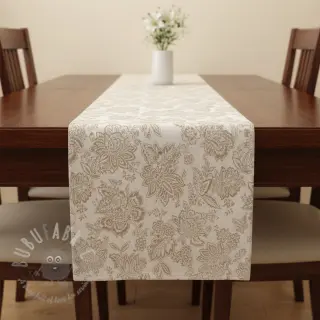 Dekorationstyg jacquard Jacobean lin