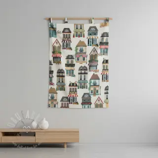 Dekorationstyg premium Shop Boutique City digital print