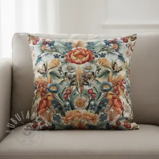 Dekorationstyg Linenlook Bloom Fruit Paradise digital print