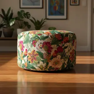 Dekoračná látka Linenlook Flashy Floral Party digital print