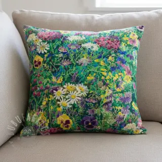 Dekorationstyg premium Spring Flower Garden digital print