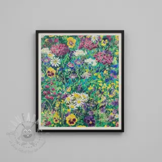 Dekorationstyg premium Spring Flower Garden digital print