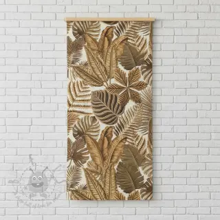 Dekorationstyg premium Leaf Embroidery digital print