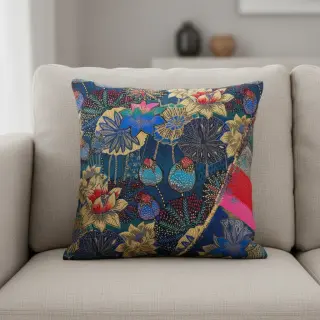 Dekoračná látka jacquard Opium allover bleu