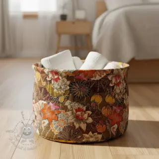 Dekorationstyg jacquard Opium allover or