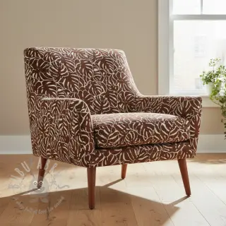 Dekorationstyg jacquard Anthéa terracotta
