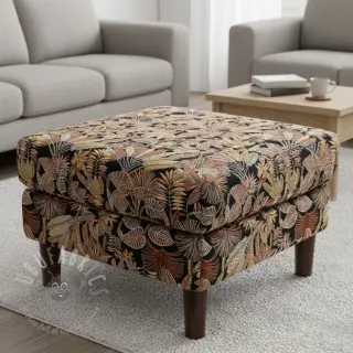 Dekorationstyg jacquard Mayorque noir
