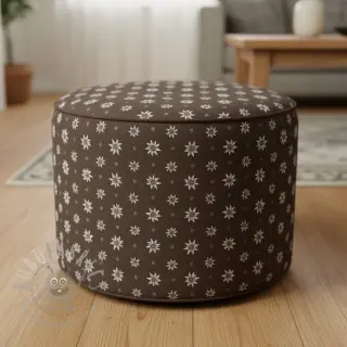 Dekorationstyg jacquard DOUBLE FACE Landhaus Edelweiss taupe