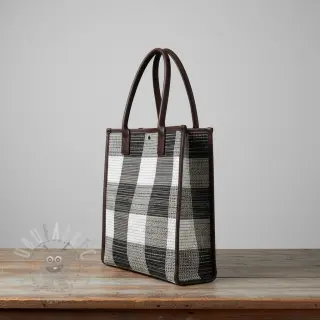 Dekorationstyg jacquard TWEED allover graphite
