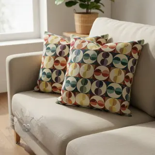 Dekorationstyg GOBELIN PREMIUM Graphic square circle