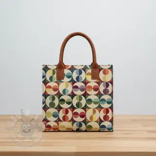 Dekorationstyg GOBELIN PREMIUM Graphic square circle