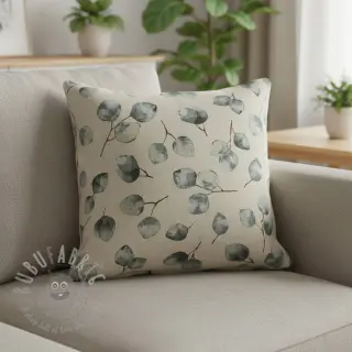 Dekorationstyg Linenlook Eucalyptus watercolour branch