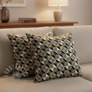 Dekorationstyg jacquard Diamond cube luxury