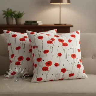 Dekorationstyg premium Poppy field