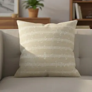 Dekoračná látka jacquard Music notes lyrics metallic