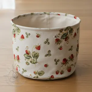 Dekorationstyg Linenlook Wild strawberries