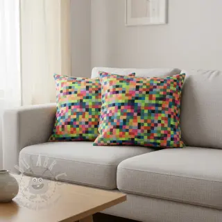 Dekorationstyg jacquard Pixels