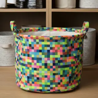 Dekoračná látka jacquard Pixels