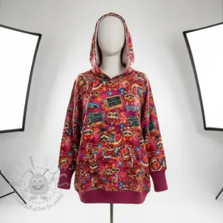 Sweatshirttyg Big eyes design Och digital print