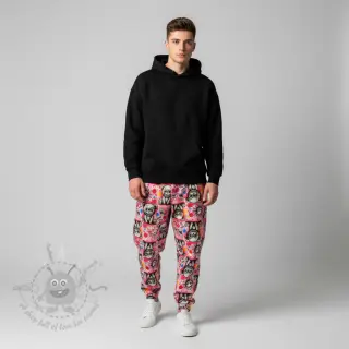 Sweatshirttyg Big eyes design C digital print