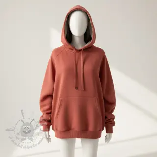 Kardat sweatshirttyg JOGGING henna melange