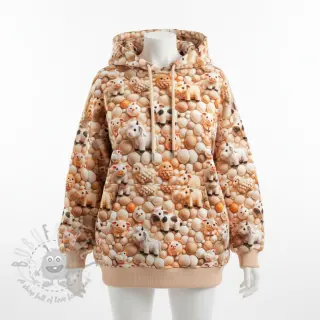 Sweatshirttyg Cutie pies design B digital print