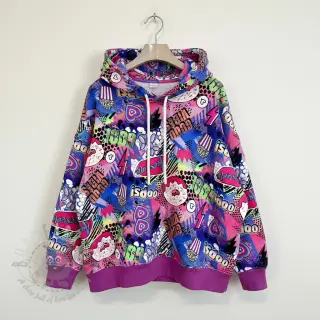 Sweatshirttyg Manga cobalt digital print