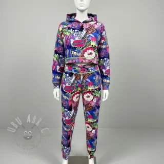 Sweatshirttyg Manga cobalt digital print