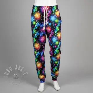 Sweatshirttyg Fire works design C digital print