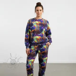 Sweatshirttyg Fantasy fox digital print