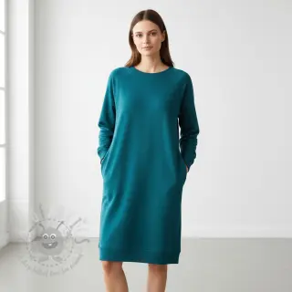 Kardat sweatshirttyg JOGGING petrol