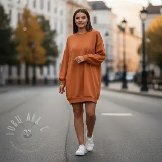 Kardat sweatshirttyg JOGGING salmon