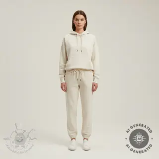 Sweatshirttyg med lin SIMPLY NATURAL