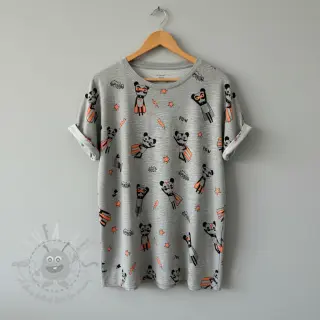 Jersey NEON Super heroes light grey melange