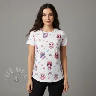 Jersey Dolls white digital print